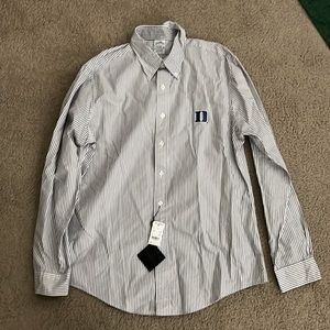 Brooks Brothers Duke embroidered men’s game day shirt size large